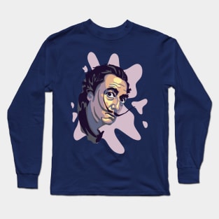 Salvador Dali Portrait Long Sleeve T-Shirt